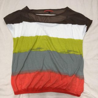 ザラ(ZARA)のBERSHKA マルチ ボーダー カットソー  Tシャツ(カットソー(半袖/袖なし))