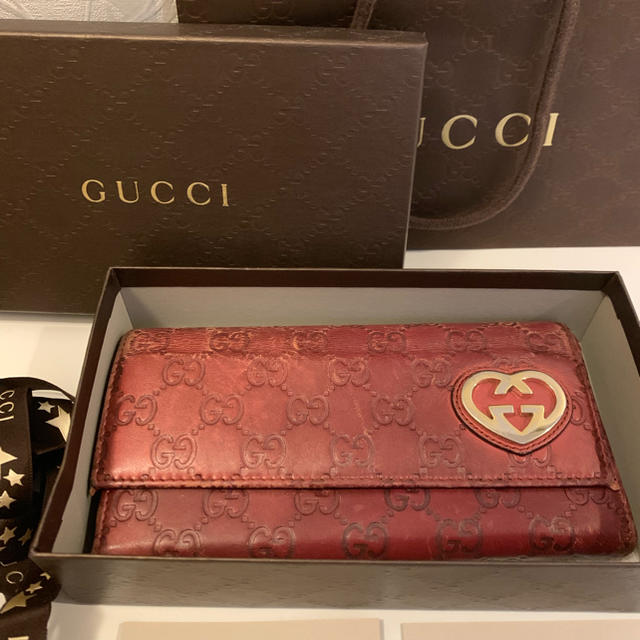 Gucci - グッチ GUCCI 長財布 レッドの通販 by n♡shop｜グッチならラクマ