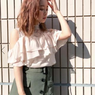 セシルマクビー(CECIL McBEE)のCECIL McBEE☆最新☆新品☆新作☆2wayレースドッキングトップス☆(カットソー(半袖/袖なし))