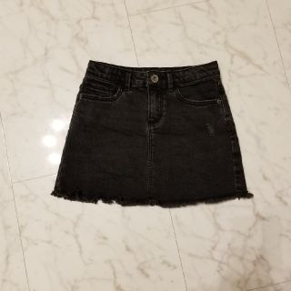 ザラキッズ(ZARA KIDS)のzara kids デニム　スカート　ブラック　デニム　黒(スカート)