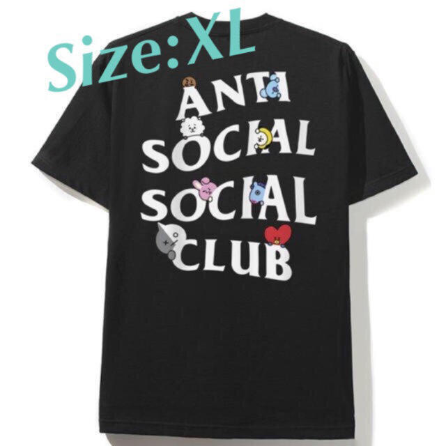 防弾少年団(BTS)(ボウダンショウネンダン)のAntiSocialSocialClub BTS BT21 XLサイズ メンズのトップス(Tシャツ/カットソー(半袖/袖なし))の商品写真