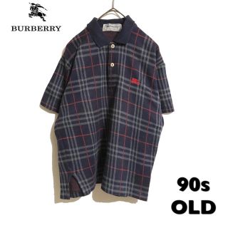 バーバリー(BURBERRY)の古着 90s Burberry London ノバチェック ポロシャツ レア(ポロシャツ)