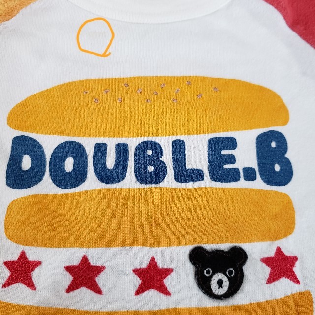 DOUBLE.B(ダブルビー)のダブルB Tシャツ100 キッズ/ベビー/マタニティのキッズ服男の子用(90cm~)(Tシャツ/カットソー)の商品写真