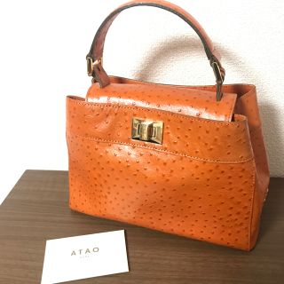 アタオ(ATAO)のお値下げ★美品  ATAO  リトルラボ  オースト  オレンジ(ショルダーバッグ)