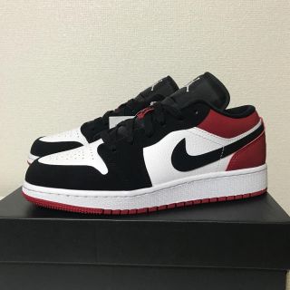 ナイキ(NIKE)のNike Air Jordan 1  Low (GS) Black Toe(スニーカー)