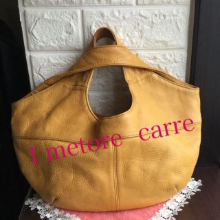 アンメートルキャレ(1metre carre)の1 metore carre   本革 山吹色  レディースバック(トートバッグ)