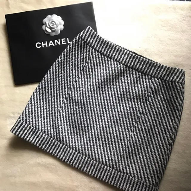 ンラインサイト 極美品 CHANEL シャネル ツイード スカート 36
