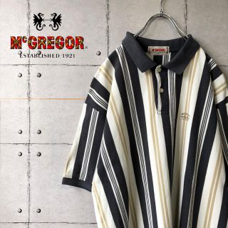 マックレガー(McGREGOR)の【激レア】 マックレガー レトロ マルチボーダー ビッグサイズ ポロシャツ(ポロシャツ)