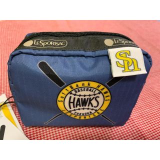 レスポートサック(LeSportsac)のレスポートサック×ホークス ミニポーチ (BL)(応援グッズ)