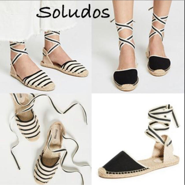 SOLUDOS(ソルドス)のsoludos リボン付きエスパドリーユ レディースの靴/シューズ(サンダル)の商品写真