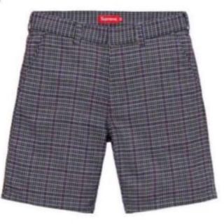 シュプリーム(Supreme)のsupreme Work Pant Grey Plaid (ショートパンツ)