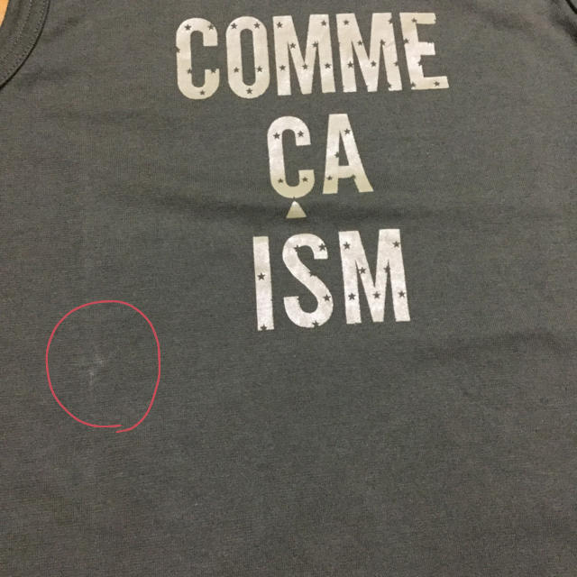 COMME CA ISM(コムサイズム)のコムサイズム ノースリーブ  100A 未使用 キッズ/ベビー/マタニティのキッズ服男の子用(90cm~)(Tシャツ/カットソー)の商品写真