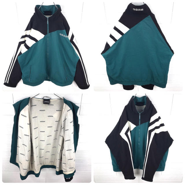 adidas(アディダス)の☆ponta様専用☆adidas サイドデザイン ゆるダボ 国旗タグ 90s メンズのジャケット/アウター(ナイロンジャケット)の商品写真