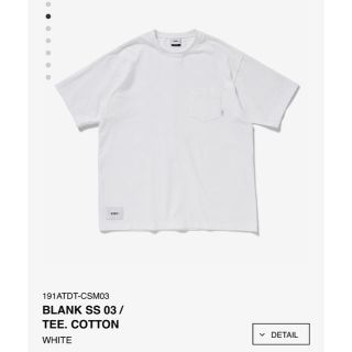 ダブルタップス(W)taps)の19SS WTAPS BLANK SS 03 /TEE. COTTON(Tシャツ/カットソー(半袖/袖なし))