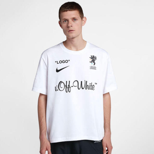 NIKE off-white tシャツ　L