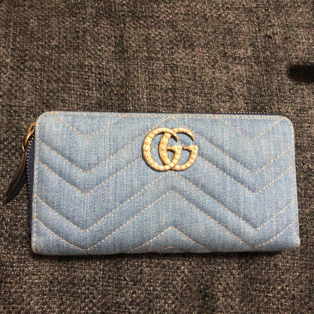 Gucci - GUCCI GGマーモント ラウンドファスナー日本限定♡の通販 by もっちー's shop｜グッチならラクマ