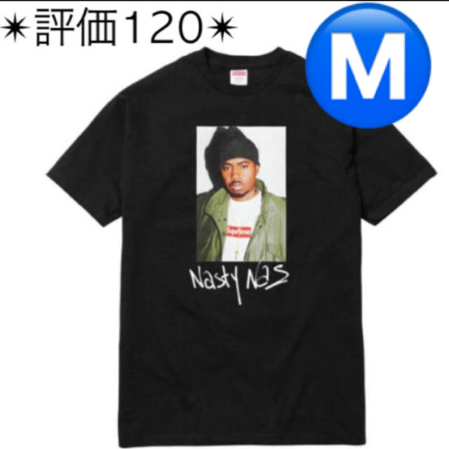 Tシャツ/カットソー(半袖/袖なし)supreme Nas Tee 黒 M black