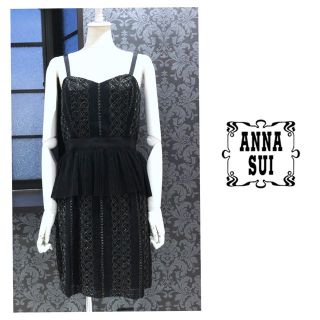 アナスイ(ANNA SUI)のANNA SUI アナスイ ◆ レース タイト キャミドレス ワンピース(ミディアムドレス)