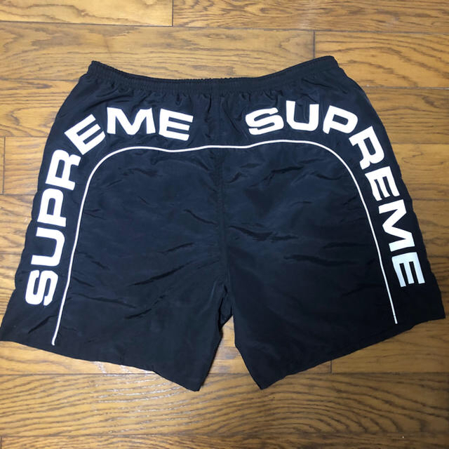 supreme 18ss arc logo water short 黒 M 水着