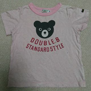 ダブルビー(DOUBLE.B)のDOUBLE.B ピンク Tシャツ 100(Tシャツ/カットソー)