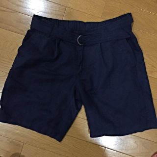 ユニクロ(UNIQLO)の新品☆UNIQLO リネンハーフパンツ(ハーフパンツ)