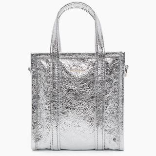 バレンシアガ(Balenciaga)のバレンシアガ BALENCIAGA バザール xxs シルバー 新品(ショルダーバッグ)