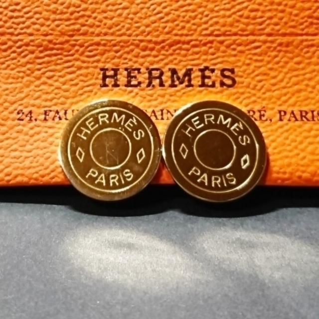 HERMES セリエ イヤリング ゴールド