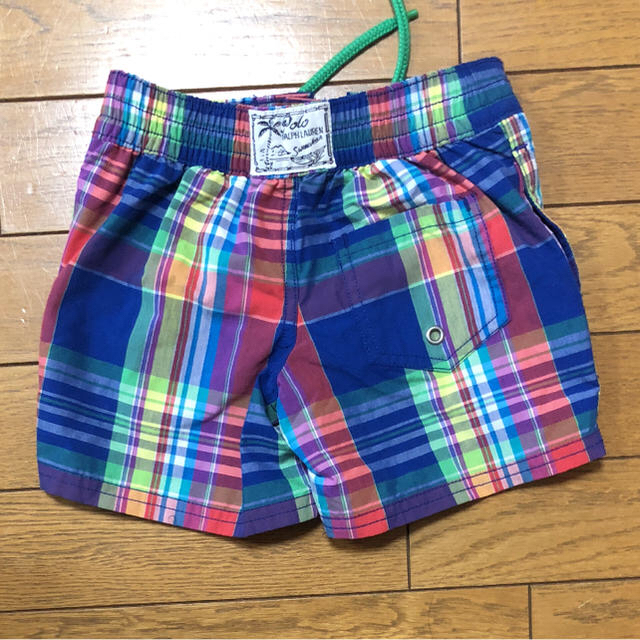 Ralph Lauren(ラルフローレン)の新品 ラルフローレン 2T/95cm チェック柄 水着 キッズ/ベビー/マタニティのキッズ服男の子用(90cm~)(水着)の商品写真