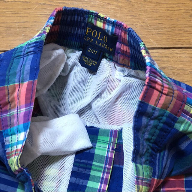 Ralph Lauren(ラルフローレン)の新品 ラルフローレン 2T/95cm チェック柄 水着 キッズ/ベビー/マタニティのキッズ服男の子用(90cm~)(水着)の商品写真