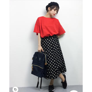 ドットアンドストライプスチャイルドウーマン(Dot&Stripes CHILDWOMAN)のキイロイトリ様専用♩CHILD WOMANドットスカート リネン(ひざ丈スカート)