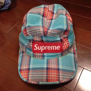 シュプリーム(Supreme)のチェック キャップ(キャップ)