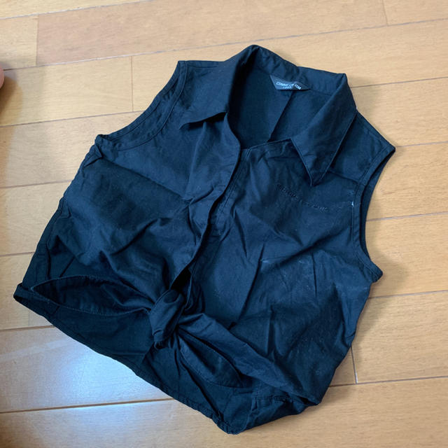 COMME CA ISM(コムサイズム)のcomme ca ism コムサ 黒 シャツ 120  キッズ/ベビー/マタニティのキッズ服男の子用(90cm~)(ブラウス)の商品写真