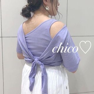 フーズフーチコ(who's who Chico)の19SS最新作♡¥6372ワンショルリボンTセット(Tシャツ(半袖/袖なし))