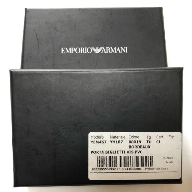 Emporio Armani(エンポリオアルマーニ)の値下げ  カードケース  名刺入れ レディースのファッション小物(名刺入れ/定期入れ)の商品写真