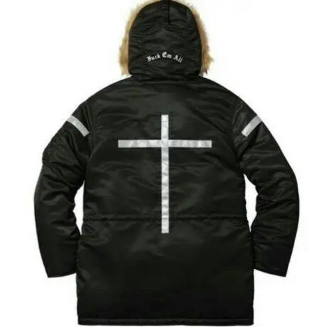 日本製】 Supreme Reflective Cross N-3B BLACK XL -ブルゾン