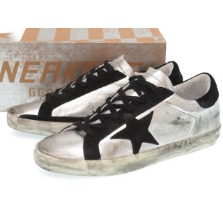 ゴールデングース(GOLDEN GOOSE)の【morning3様専用】GOLDEN GOOSE シルバーローカットスニーカー(スニーカー)