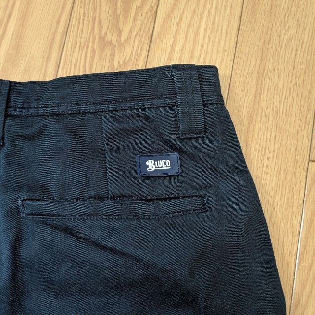 Dickies(ディッキーズ)のブルコ　BLUCO ワークパンツ　チノパン　ネイビー　古着 メンズのパンツ(ワークパンツ/カーゴパンツ)の商品写真