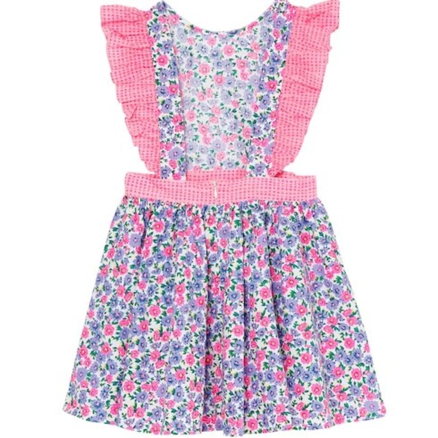 fafa(フェフェ)の★本日特価★fafa AURELIEジャンパースカート ホワイトフラワー キッズ/ベビー/マタニティのキッズ服女の子用(90cm~)(ワンピース)の商品写真