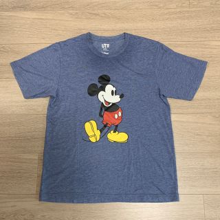 ユニクロ(UNIQLO)のUNIQLO ミッキーTシャツ ブルー(Tシャツ(半袖/袖なし))