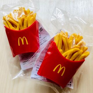 マクドナルド(マクドナルド)の新品 マクドナルド ポテトデザイン マグネット付きクリップ ２点セット(その他)