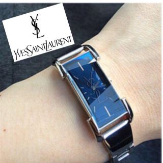 正規品【新品電池】Yves saint Laurent/ブルー 3針 美品