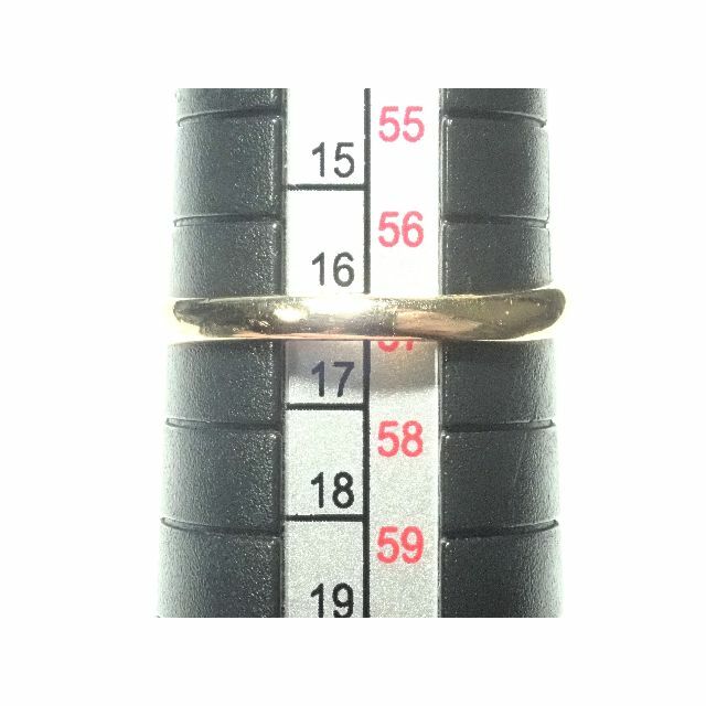 063.K18 指輪 BT 石目無し D 0.04ct 16号 レディースのアクセサリー(リング(指輪))の商品写真
