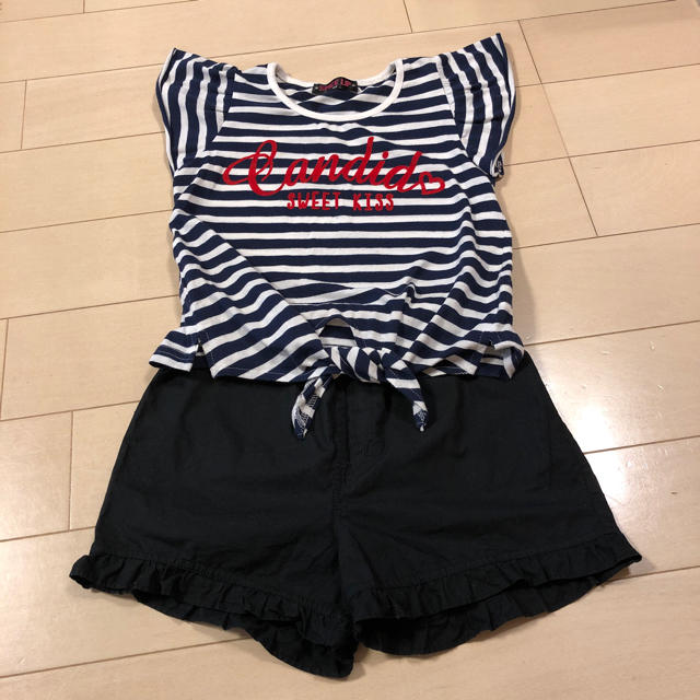 motherways(マザウェイズ)のカットソー&パンツ ガールズ 120 キッズ/ベビー/マタニティのキッズ服女の子用(90cm~)(Tシャツ/カットソー)の商品写真