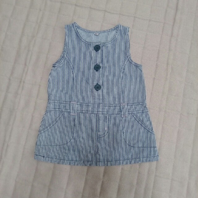 90cm デニムワンピース キッズ/ベビー/マタニティのキッズ服女の子用(90cm~)(ワンピース)の商品写真