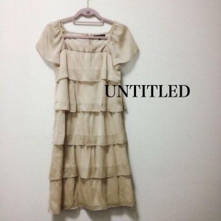 アンタイトル(UNTITLED)のUNTITLEDティアードワンピ♡(ひざ丈ワンピース)