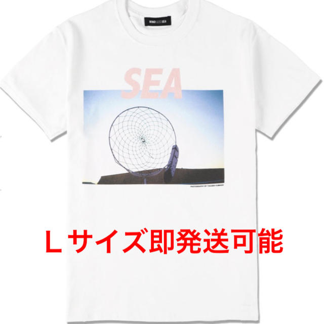 wind and sea フォト Tシャツ ホワイト Ｌサイズ