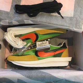 ナイキ(NIKE)の28cm 緑 SACAI × NIKE LDWAFFLE(スニーカー)