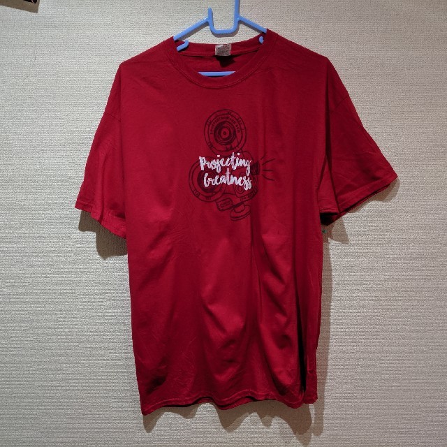 FRUIT OF THE LOOM 　赤　グラフィックTシャツ メンズのトップス(Tシャツ/カットソー(半袖/袖なし))の商品写真