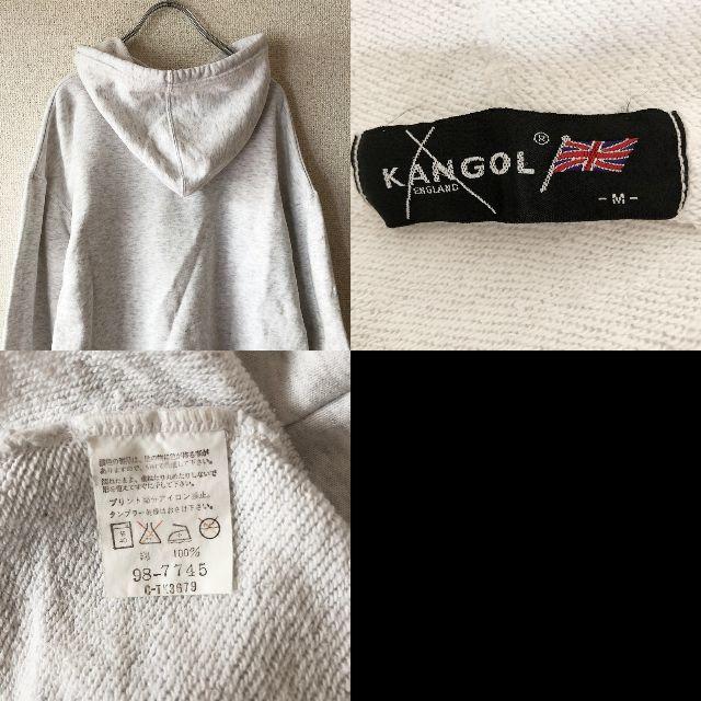 KANGOL(カンゴール)の【人気】KANGOL/カンゴール ビッグロゴパーカー ライトグレー サイズM メンズのトップス(パーカー)の商品写真