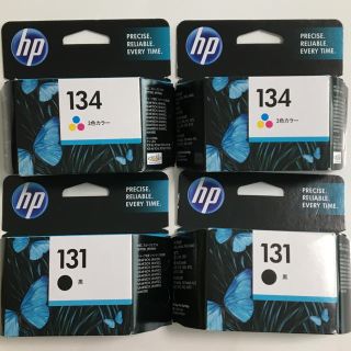 ヒューレットパッカード(HP)のHP 純正 インクカートリッジ 134 3色カラー ・130ブラック 期限切れ(PC周辺機器)